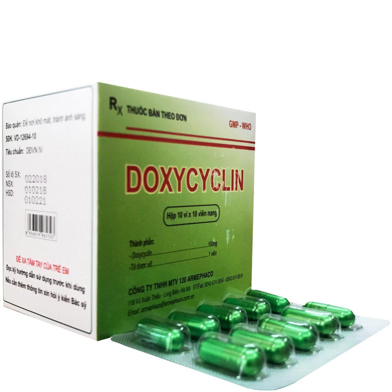 Doxycilin 100mg Armephaco (H/100v)