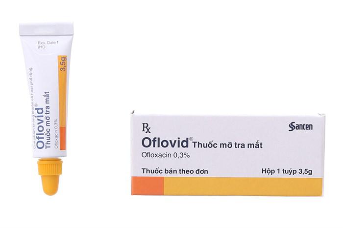 Thuốc Mỡ Tra Mắt Oflovid (Ofloxacin) 0.3% Santen (Tuýp 3,5gr)