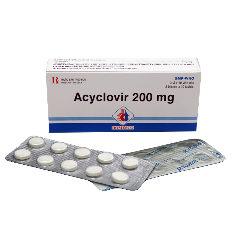 Acyclovir 200mg Domesco (H/30v)