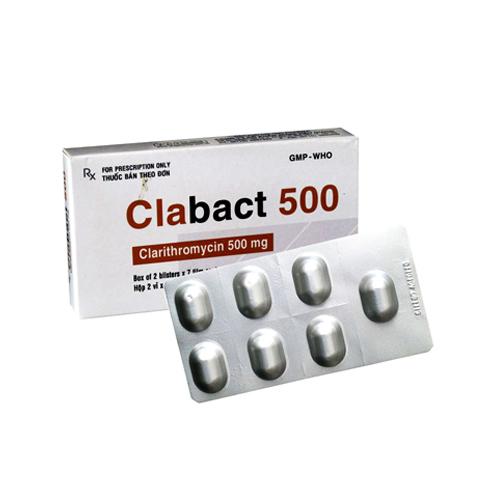 Clabact 500 (Clarithromycin) DHG Pharma (H/20v)