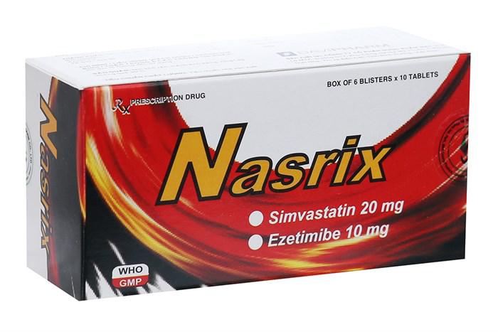 Nasrix (Simvastatin, Ezetimib) Davipharm (H/60v)