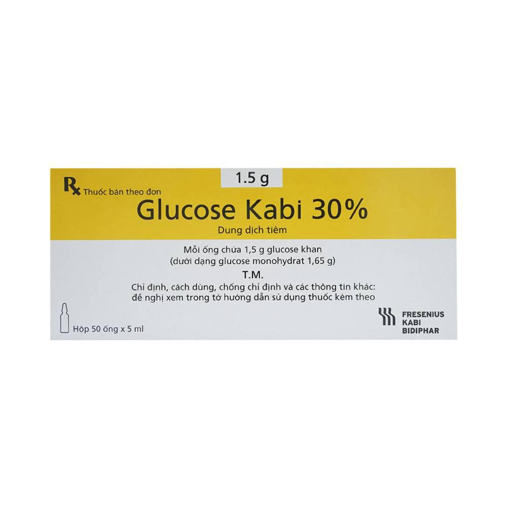 Glucose 30% Khan Fresenius Kabi Bidiphar (H/50o/5ml)