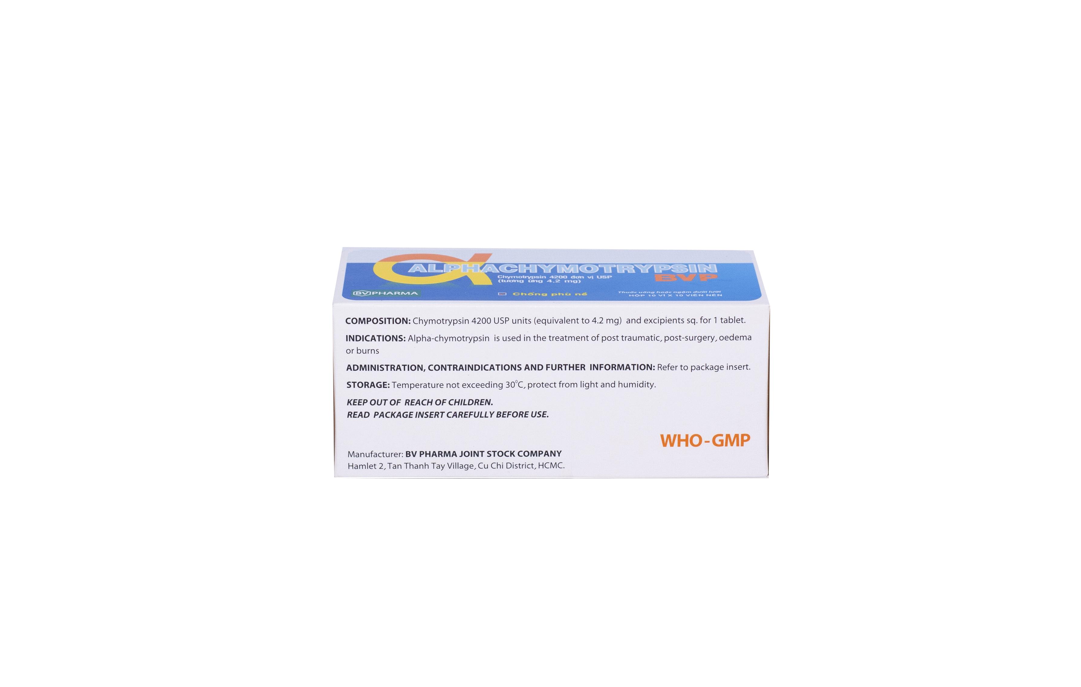 Alphachymotrypsin 4200 BV Pharma (H/100v)