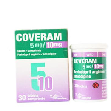 Coveram 5mg/10mg (Amlodipin, Perindopril) Servier (C/30v)