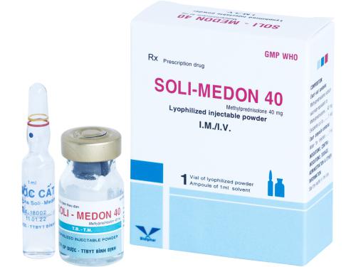 Soli-Medon 40 (Methylprednisolon) Bidiphar (H/1 ống)