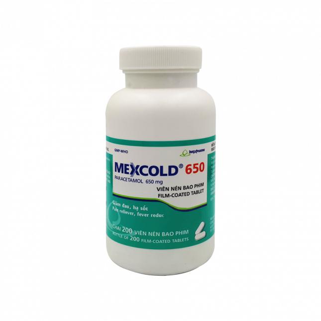 Mexcold 650mg (Paracetamol) Imexpharm (C/200v)