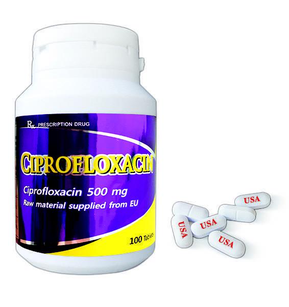 Ciprofloxacin 500mg Usa-Nic (C/100v)