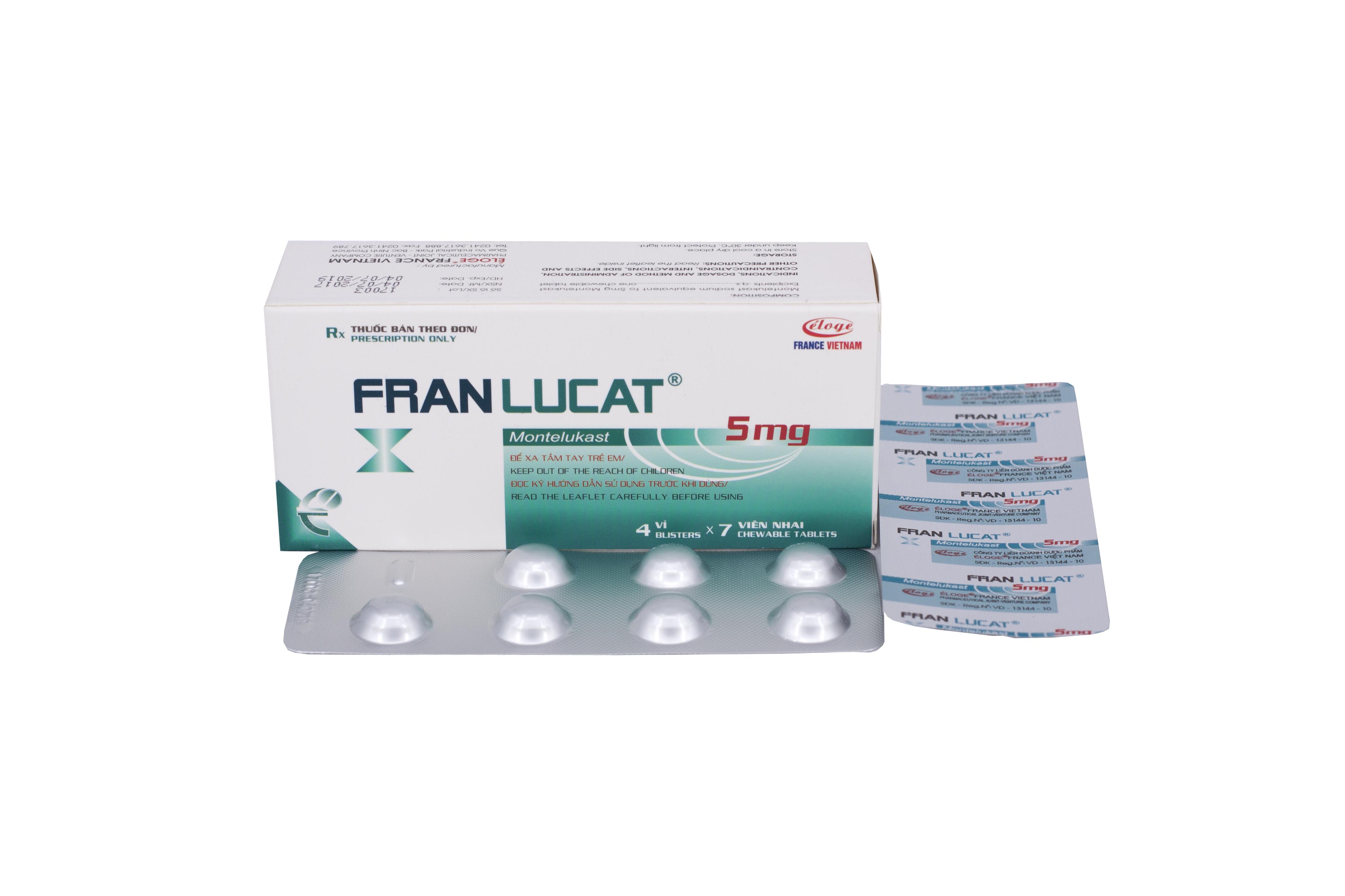 Franlucat 5 (Montelukast) Éloge (H/28v)