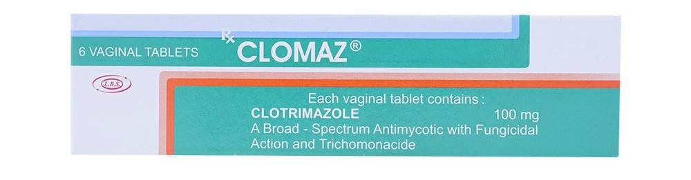 Clomaz (Clotrimazole) 100mg L.B.S (H/6v)