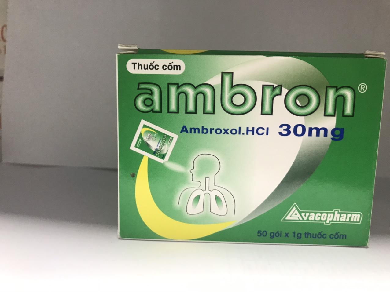 Ambron (Ambroxol) 30mg Vacopharm (H/50g/1g) (Gói)