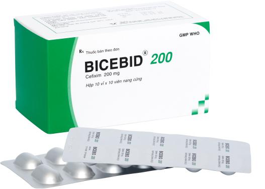 Bicebid 200 (Cefixim) Bidiphar (H/100v)