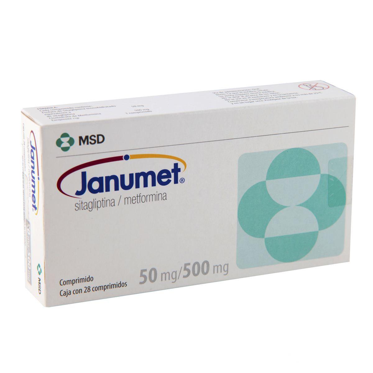 Janumet 50mg/500mg (Metformin, Sitagliptin) MSD (H/28v)