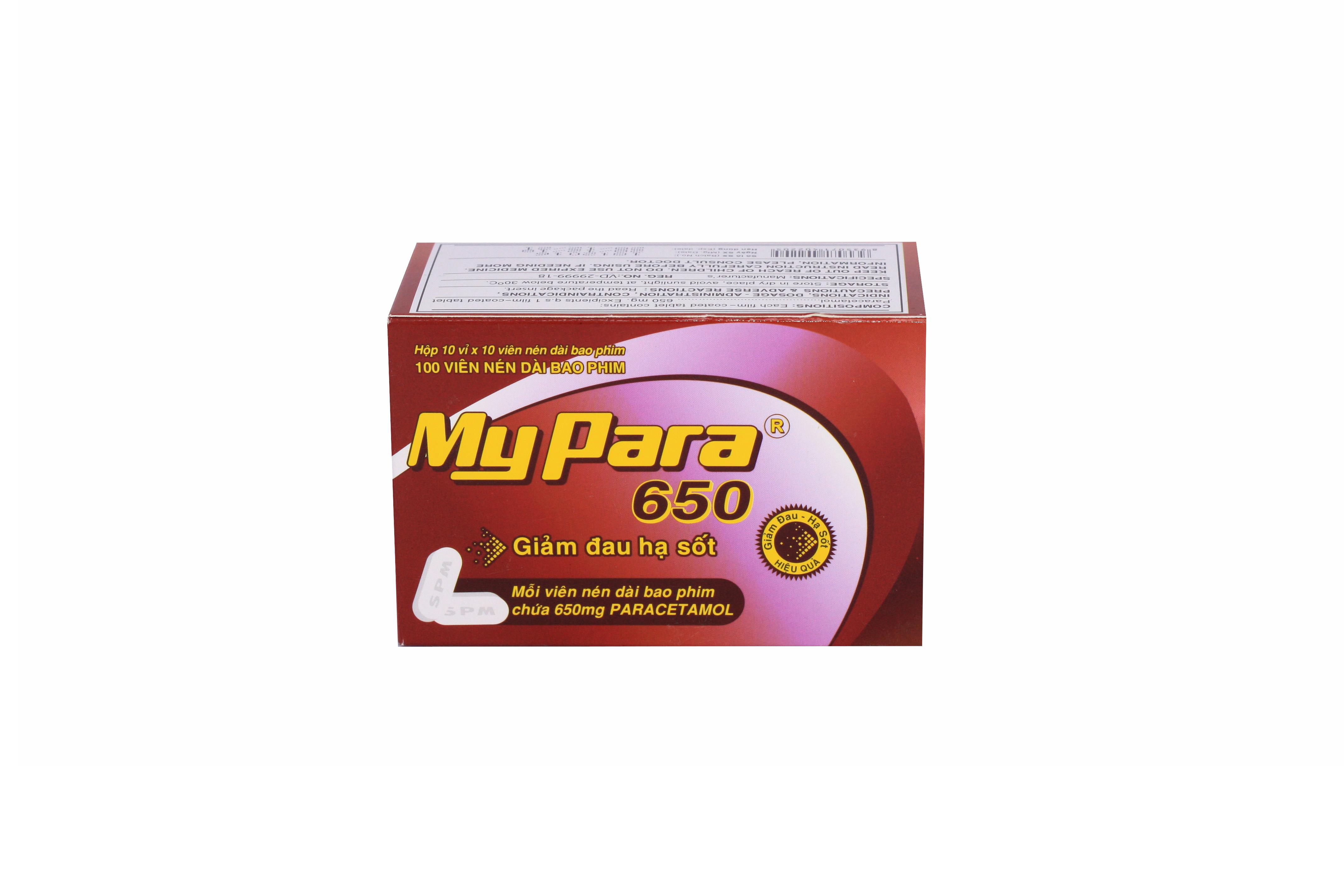 MyPara 650 (Paracetamol) SPM (H/100v)