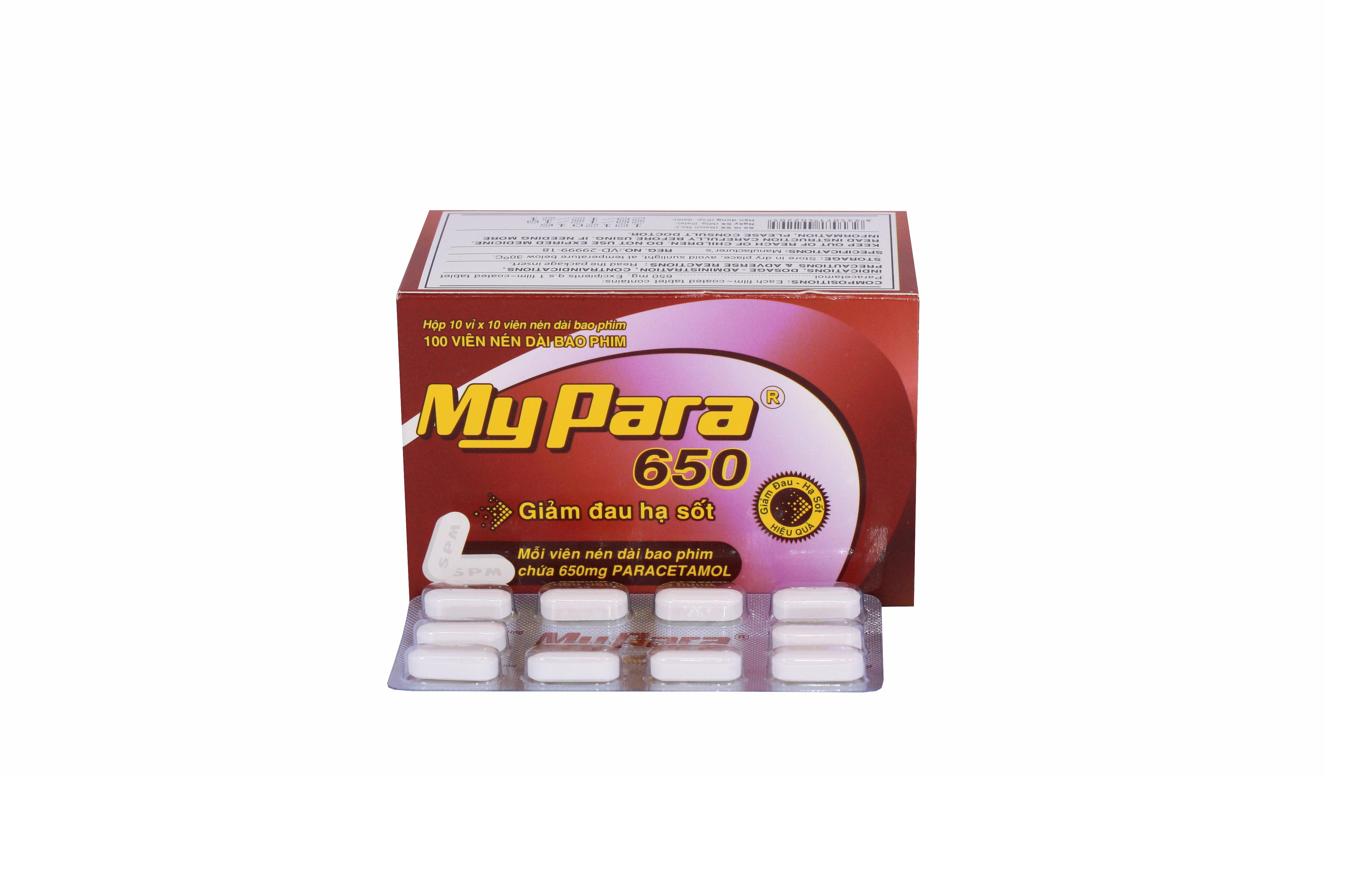 MyPara 650 (Paracetamol) SPM (H/100v)