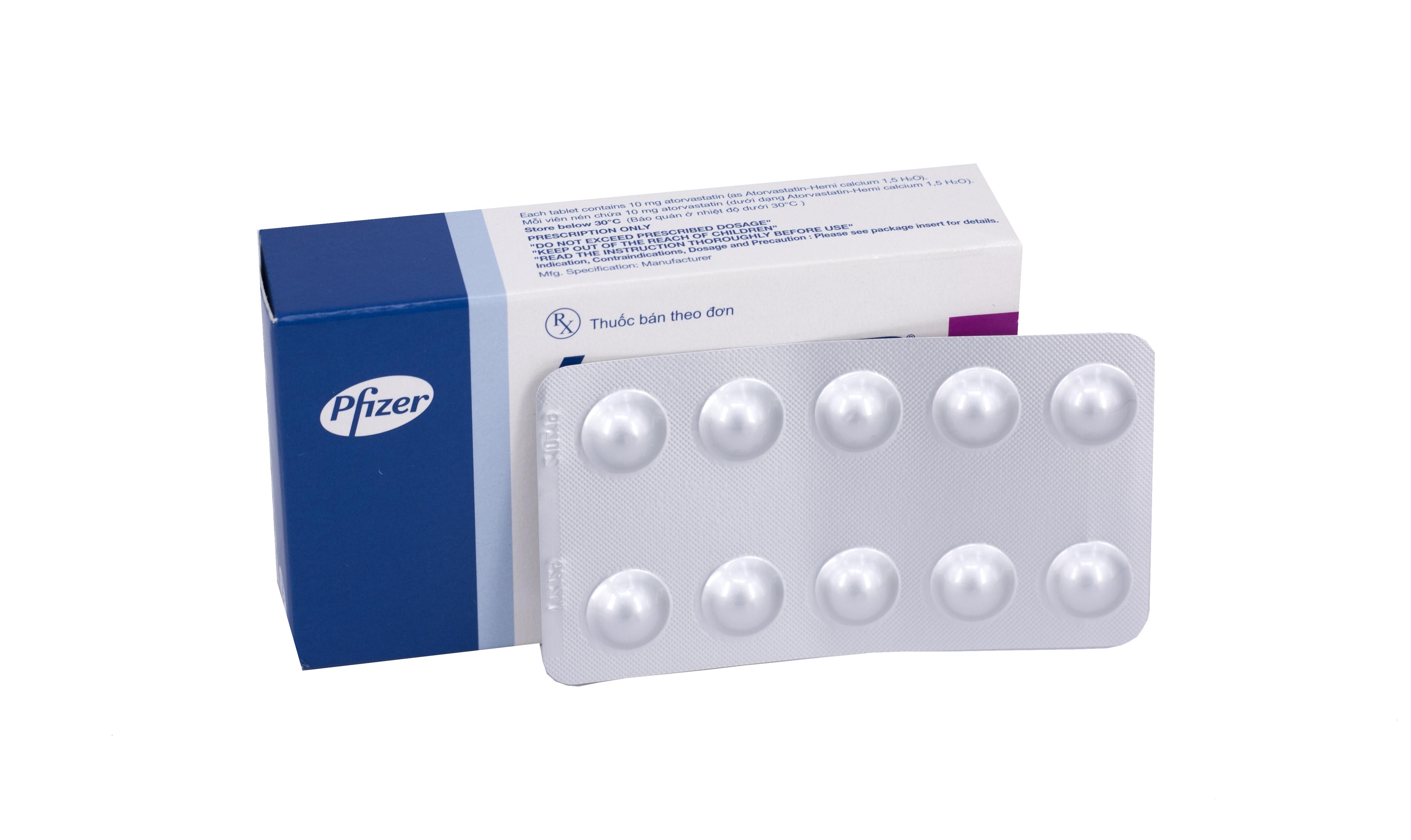 Lipitor 10mg (Atorvastatin) Pfizer (H/30v) (Cty)