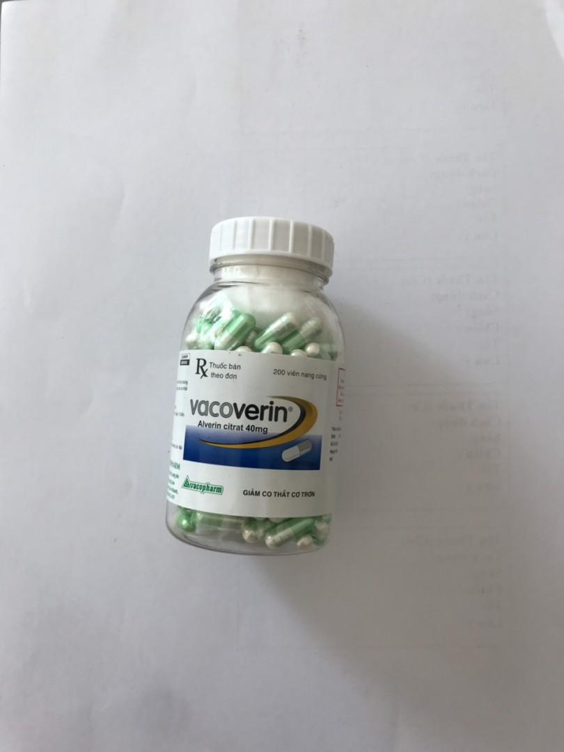 Vacoverin 40 (Alverin) Capsules Vacopharm (C/200v)