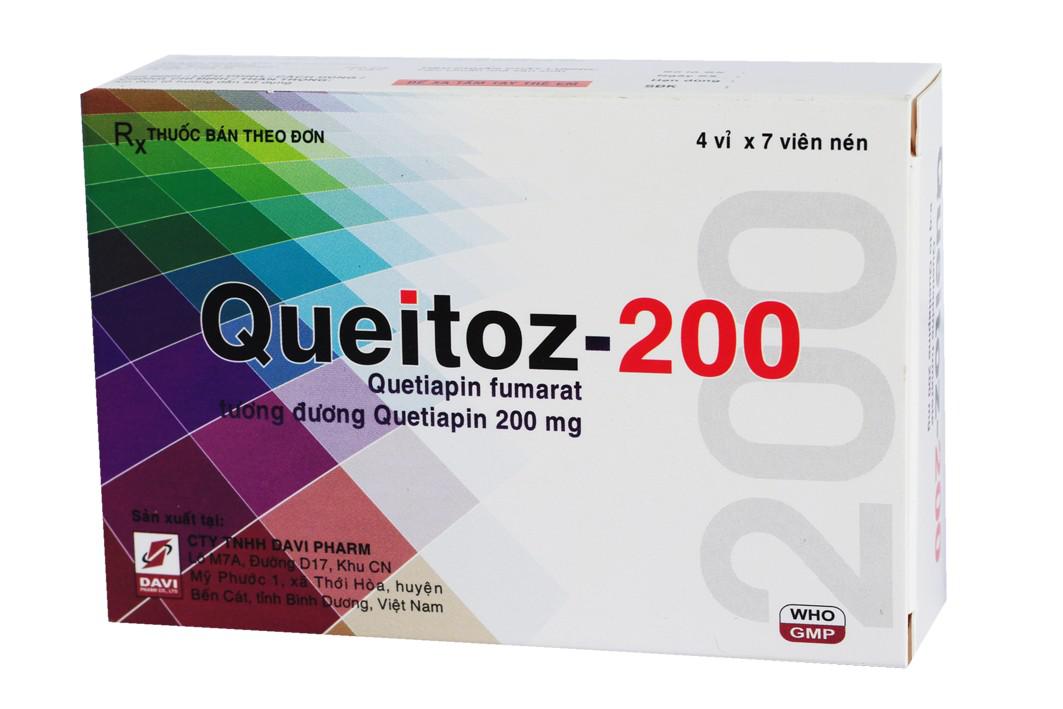 Queitoz (Quetiapine) 200mg Davipharm (H/28v)