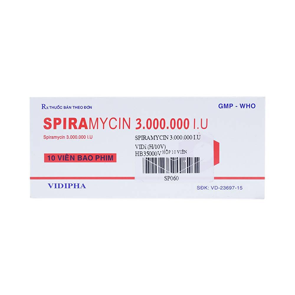 Spiramycin 3 M.IU Vidipha (H/10v)