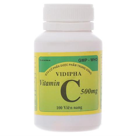 Vitamin C 500mg Capsules Vidipha (C/100v) (Nang)