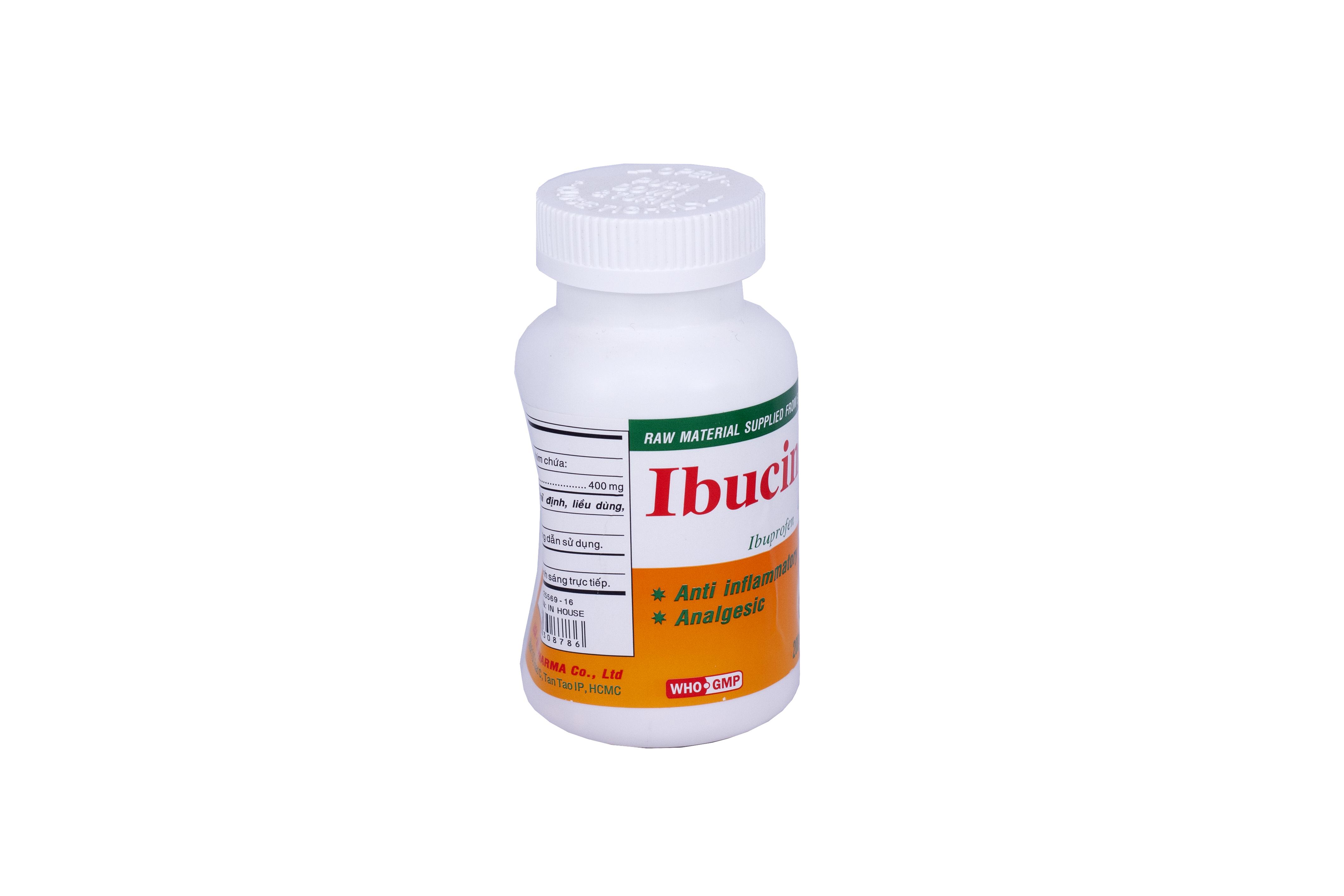 Ibucine (Ibuprofen) 400 Usa-Nic Pharma (C/200v)