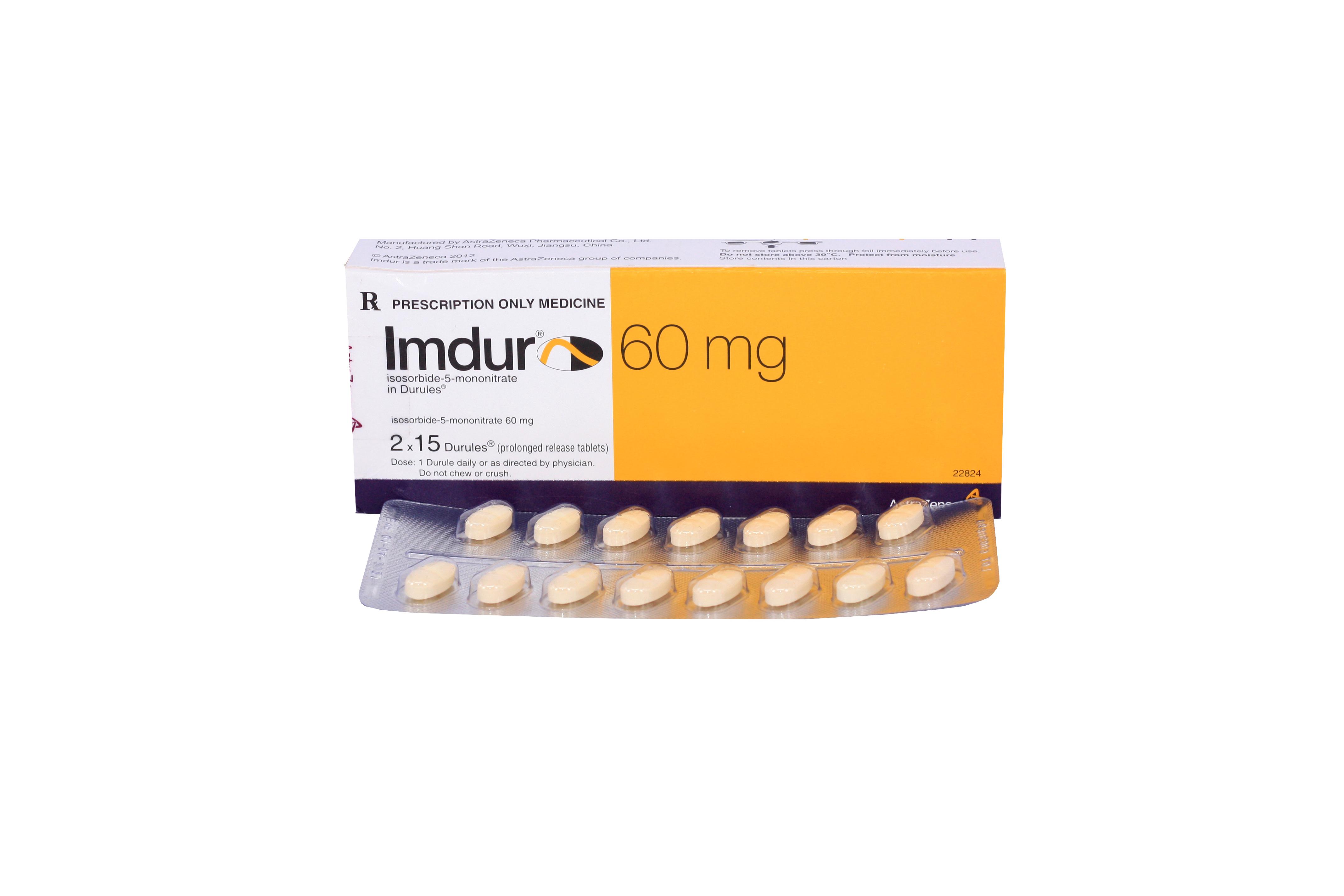 Imdur 60mg (Isosorbide-5-Mononitrate) Astrazeneca (H/30v)