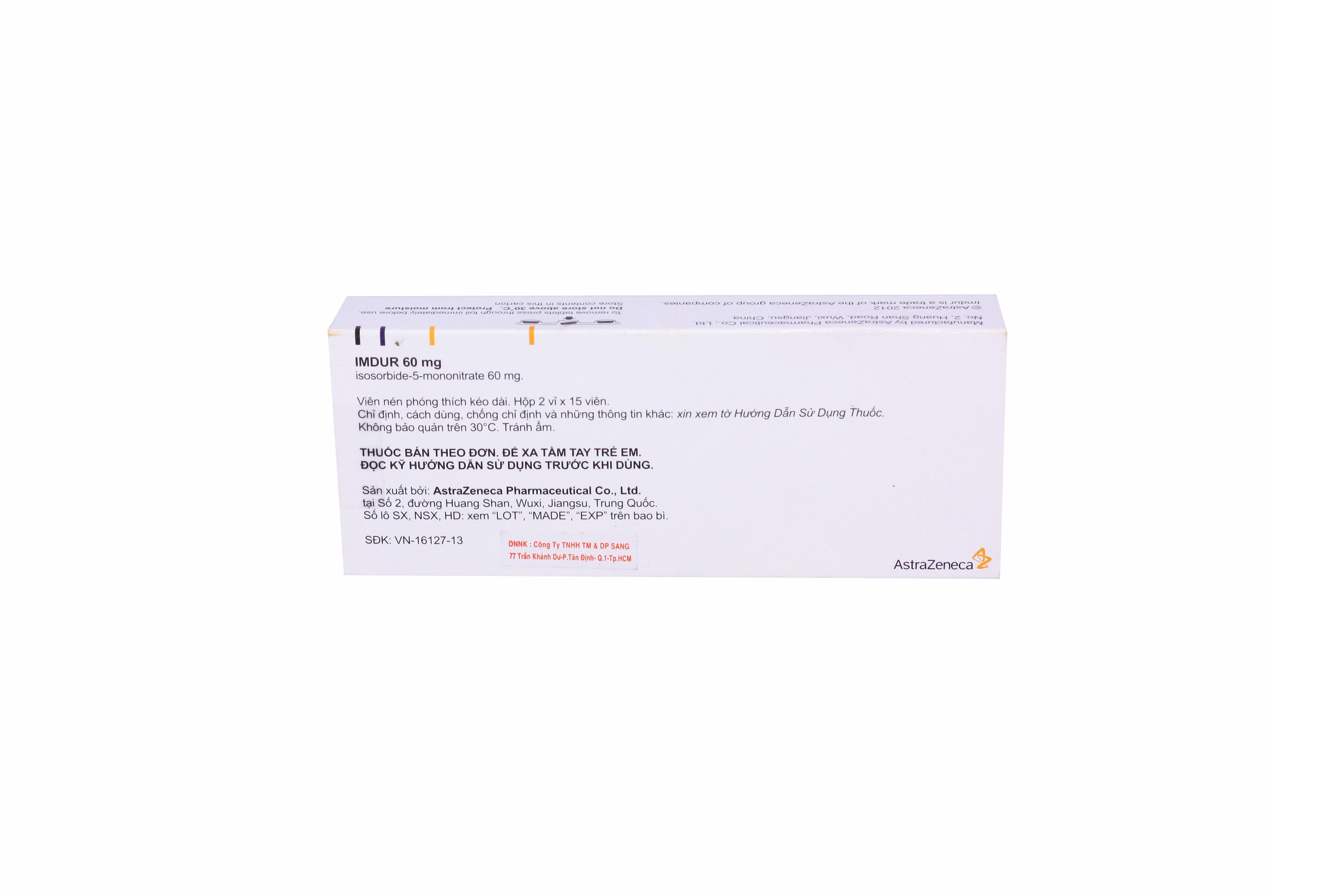 Imdur 60mg (Isosorbide-5-Mononitrate) Astrazeneca (H/30v)