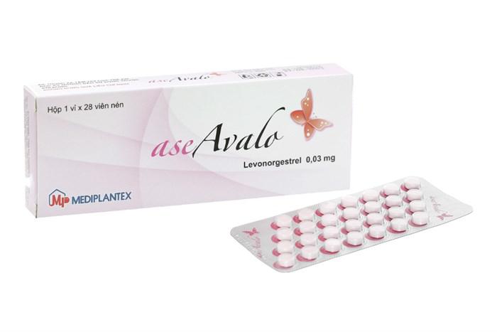 Ase Avalo (Levonorgestrel) 0.03mg Mediplantex (H/28v) (Hồng)