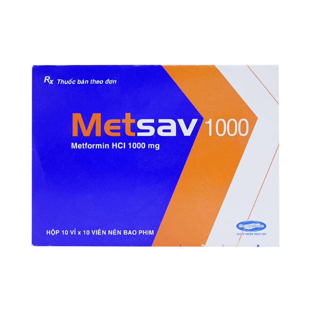 Metsav 1000mg (Metformin) Savi (H/100v)