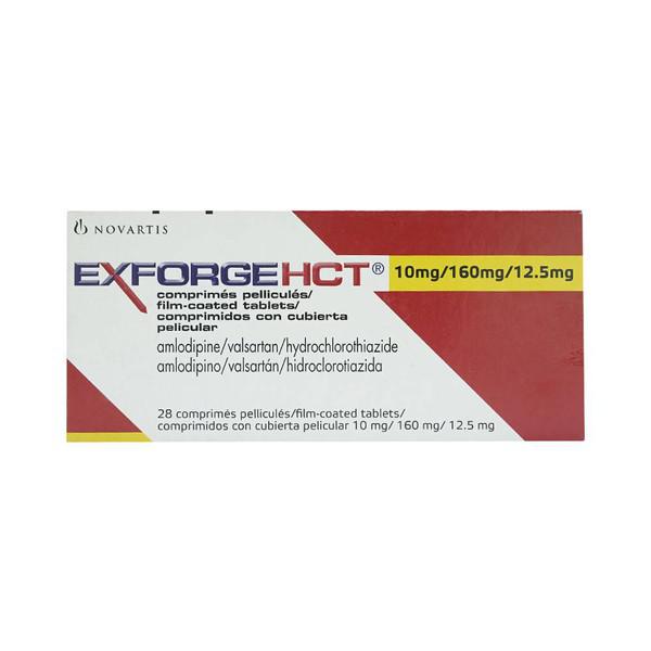 Exforge HCT 10mg/160mg/12.5mg (Amlodipin, Hydrochlorothiazide, Valsartan) Novartis (H/28v)