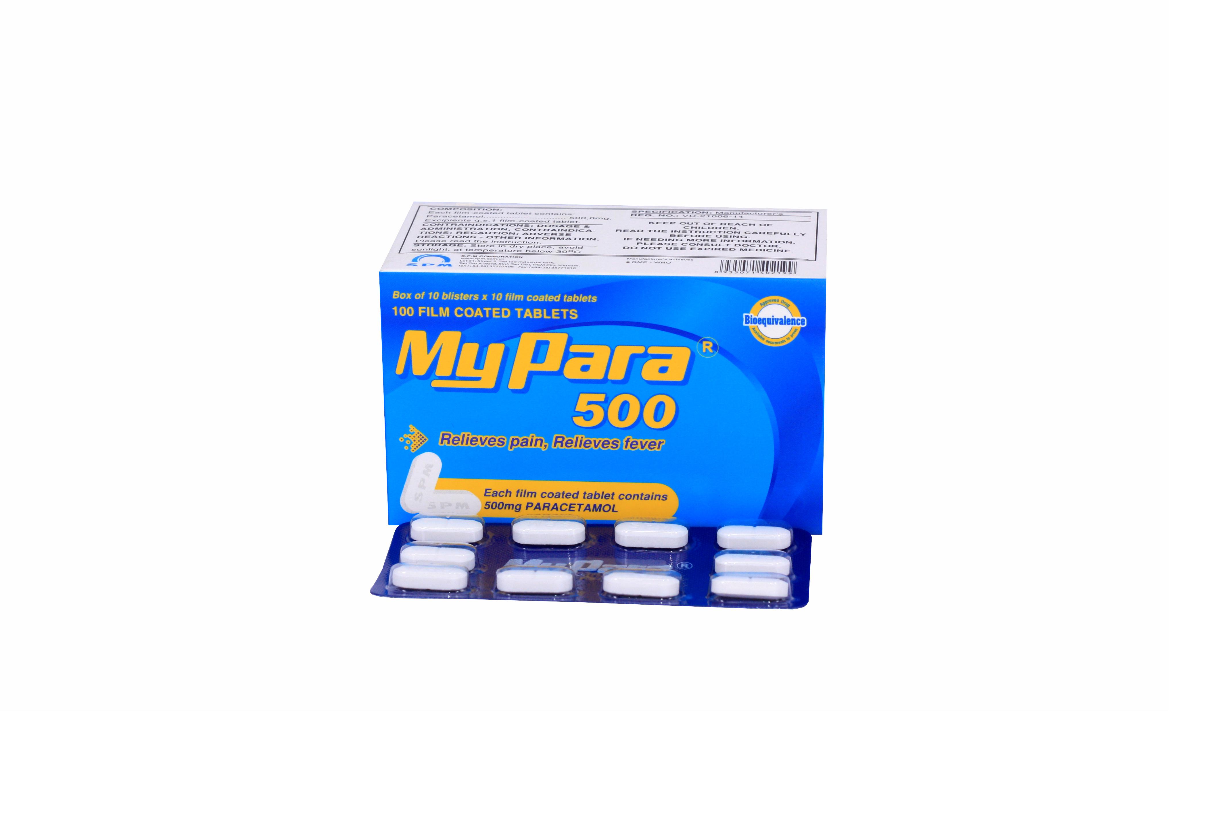 MyPara (Paracetamol) 500mg SPM (H/100v)