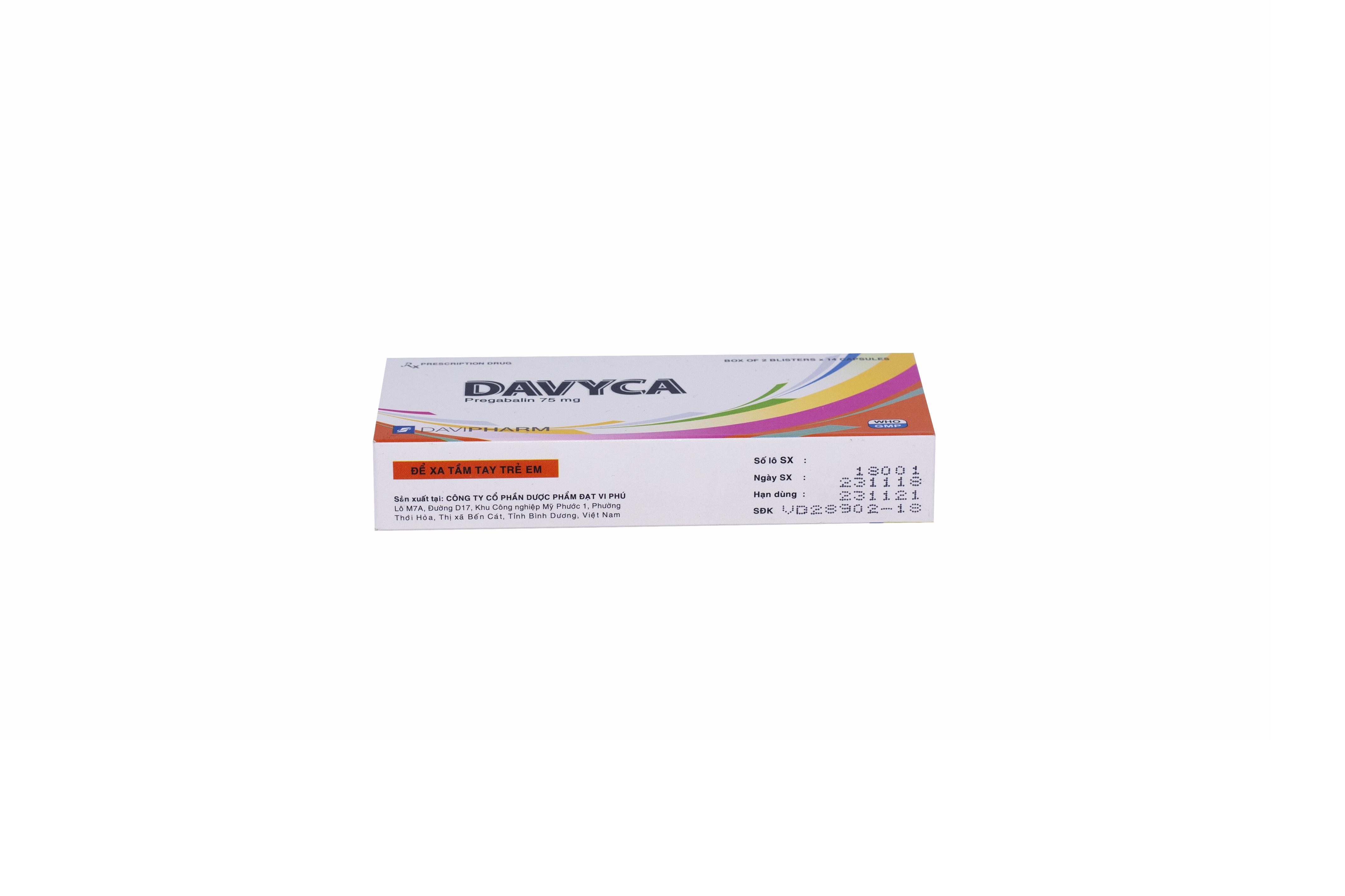 Davyca (Pregabalin) 75mg Davipharm (H/28v)