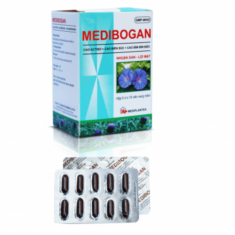 Medibogan (Cao Actiso, Biển Súc, Bìm Bìm) Mediplantex (H/50v)