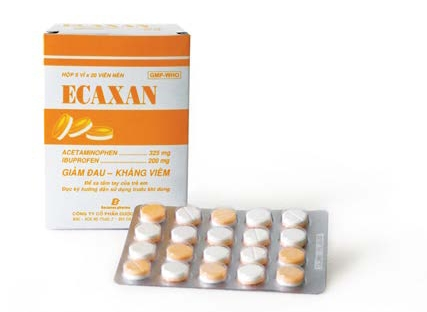 Ecaxan 325mg (Paracetamol, Ibuprofen) Becamex (H/100v)