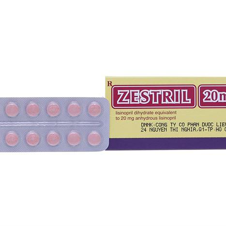 Zestril 20mg (Lisinopril) Astrazeneca (h/28v)