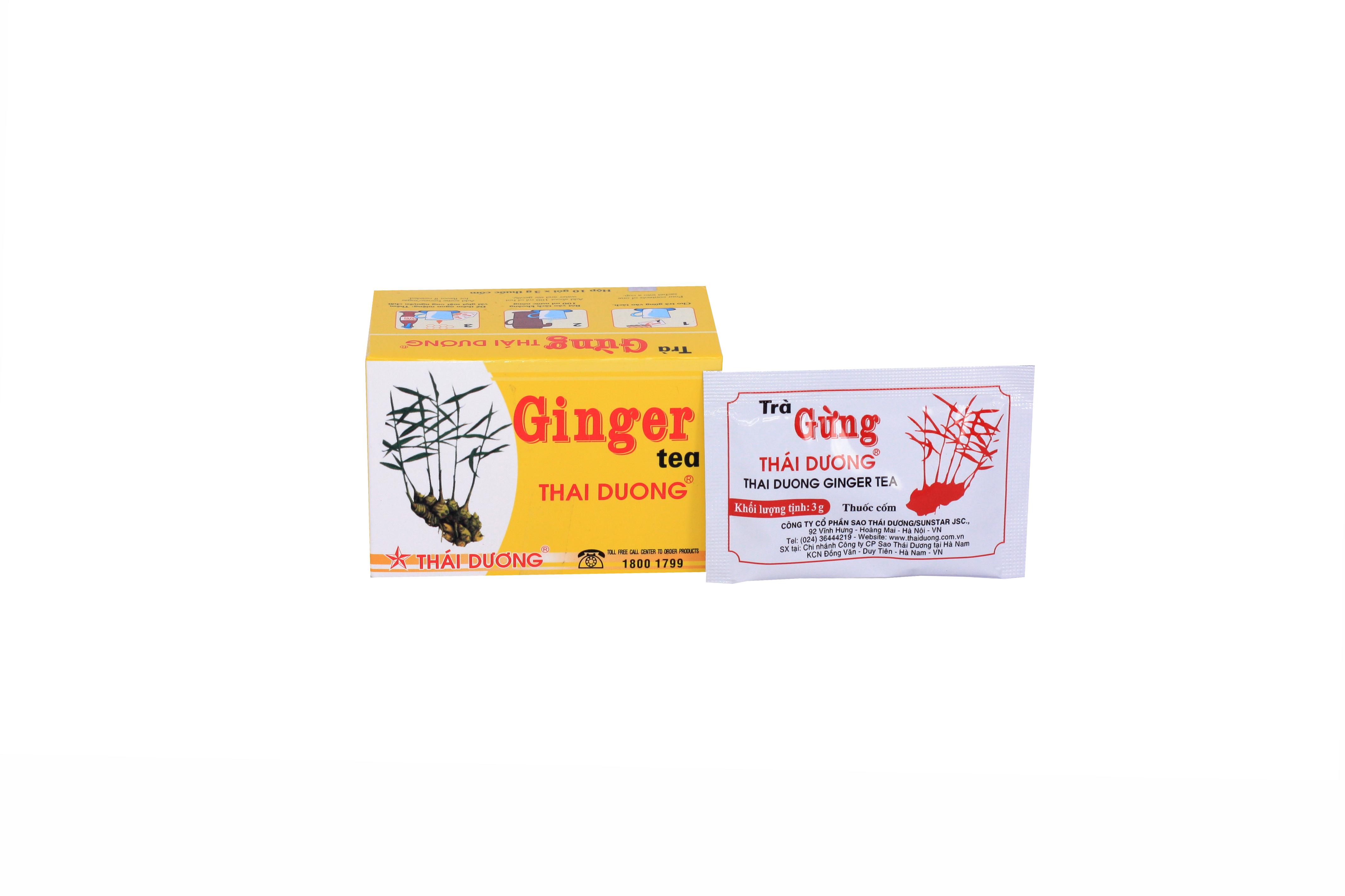 Ginger Tea Trà Gừng Thái Dương (Lốc/10h/10g)