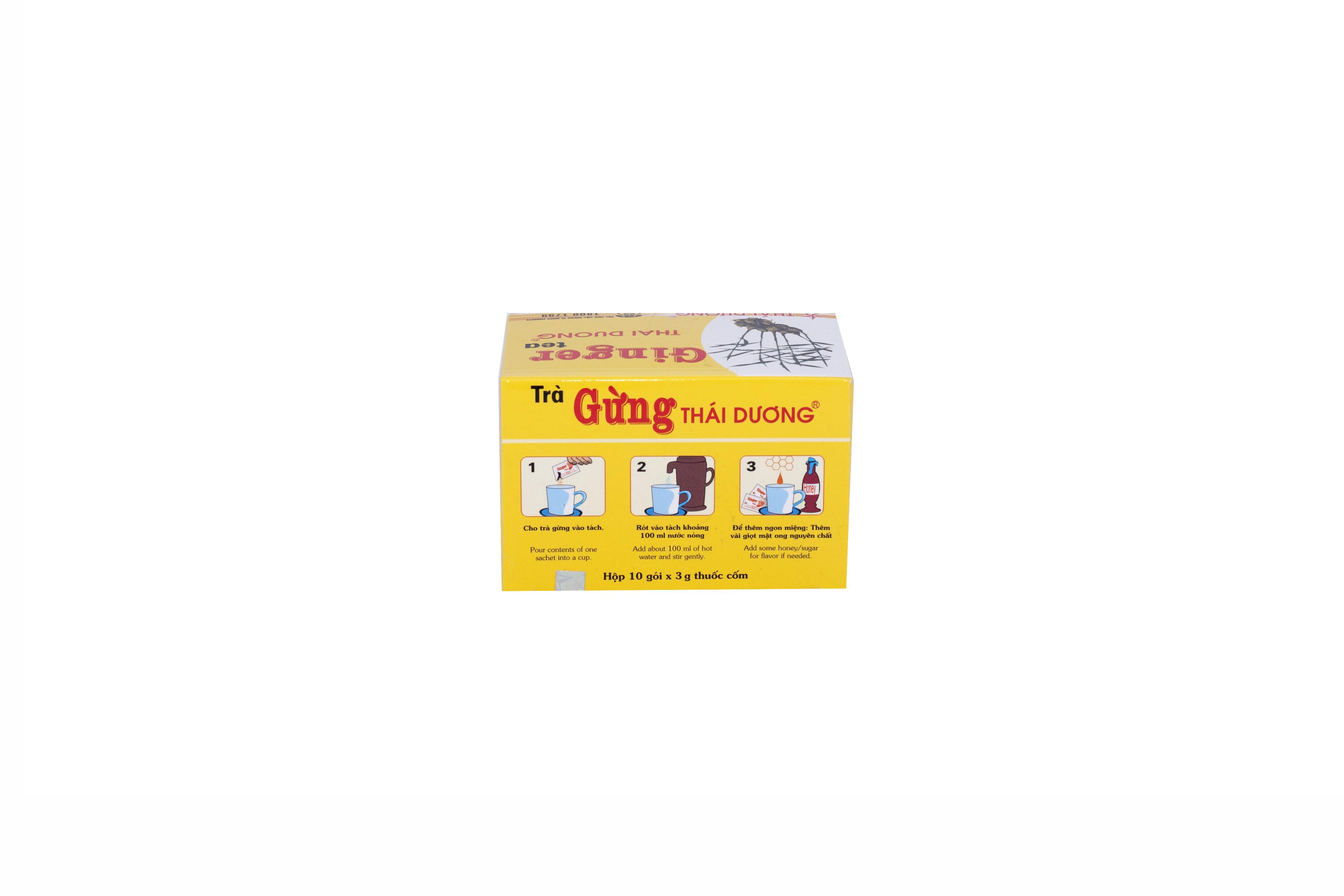 Ginger Tea Trà Gừng Thái Dương (Lốc/10h/10g)