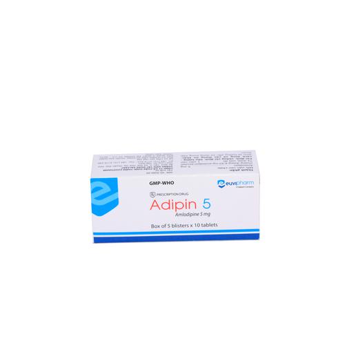 Adipin 5 (Amlodipin) Euvipharm (H/50v)