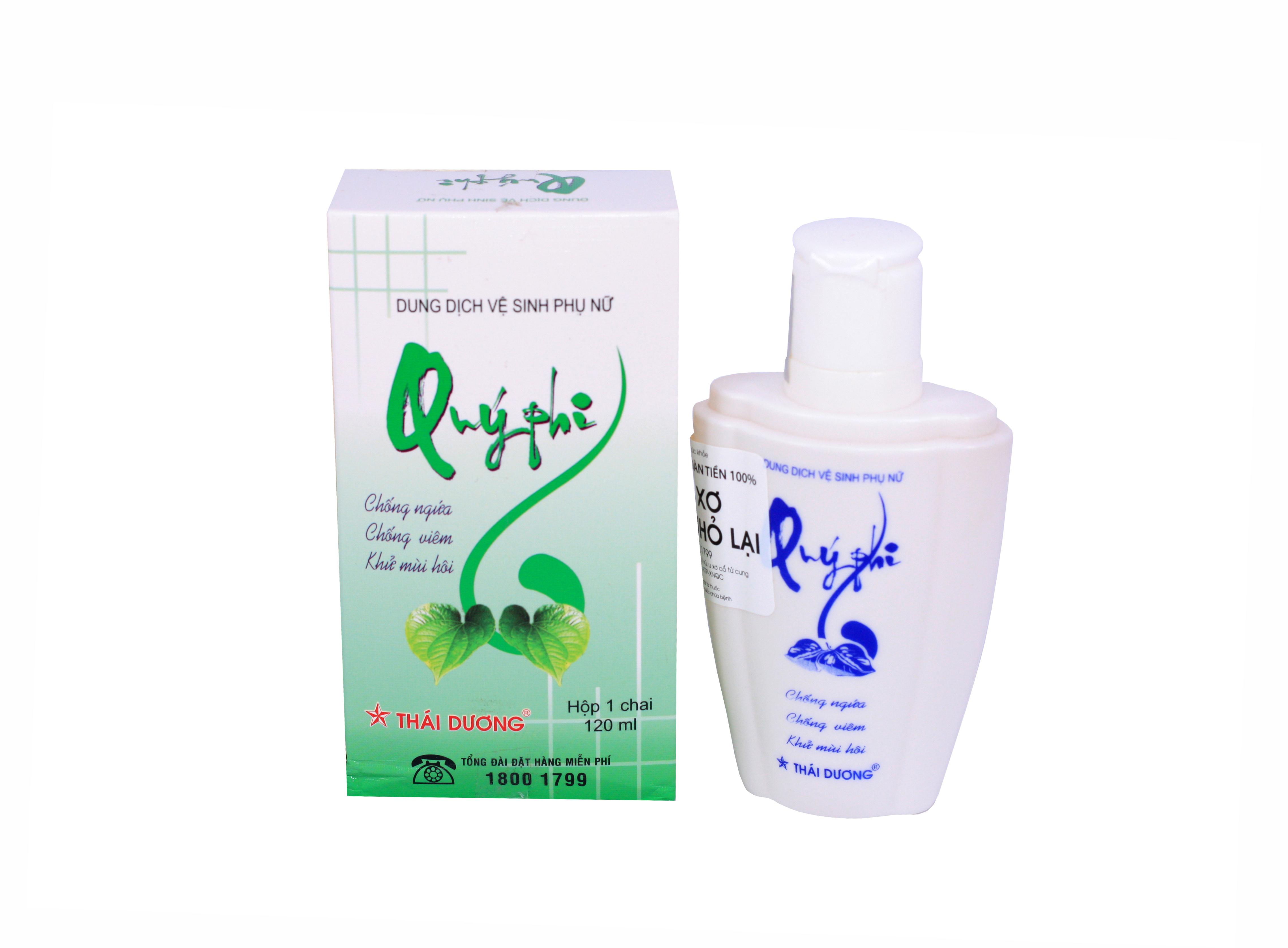 Dung Dịch Vệ Sinh Phụ Nữ Quý Phi Xanh Thái Dương (C/120ml)