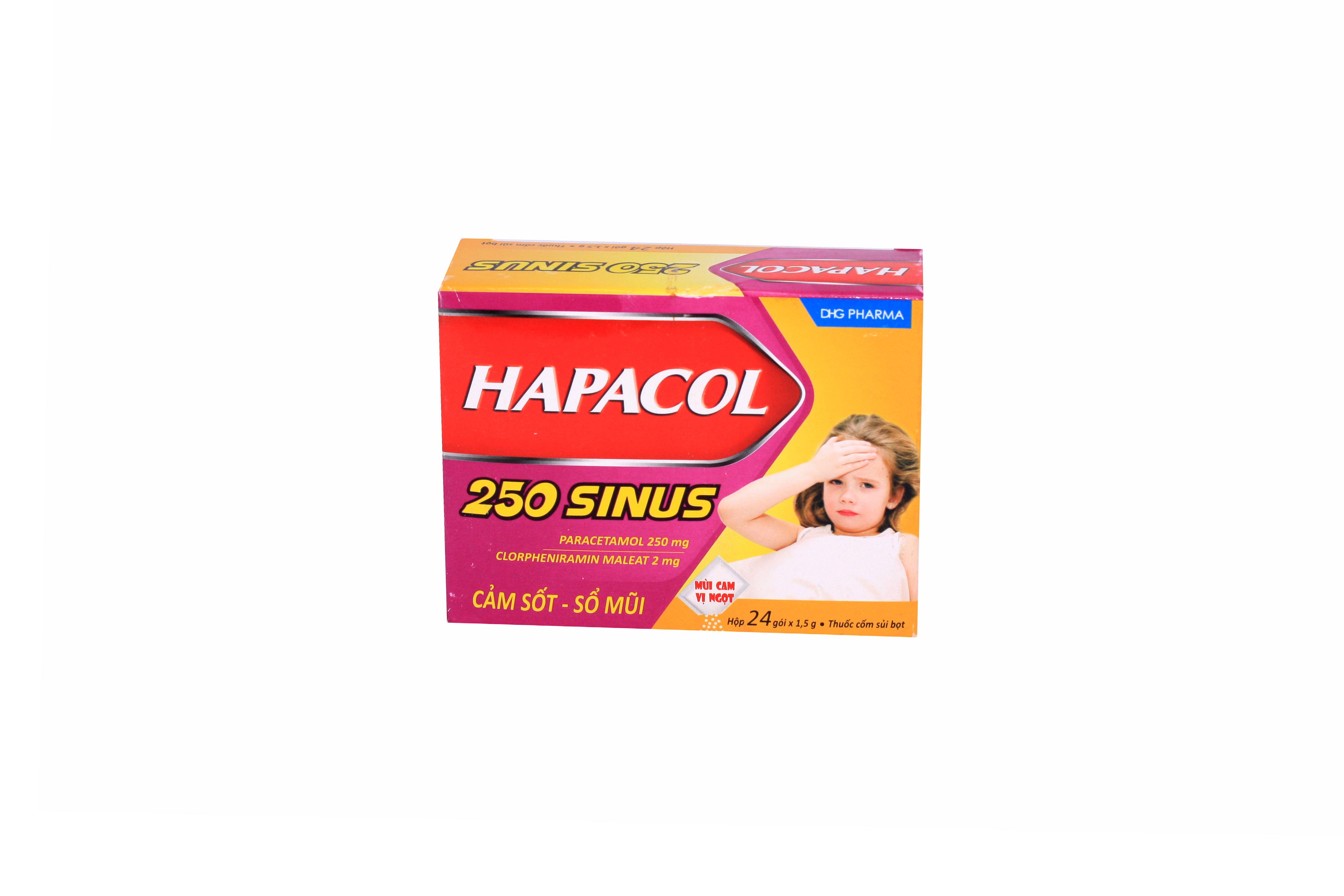 Hapacol 250mg Sinus DHG Pharma (H/24g)