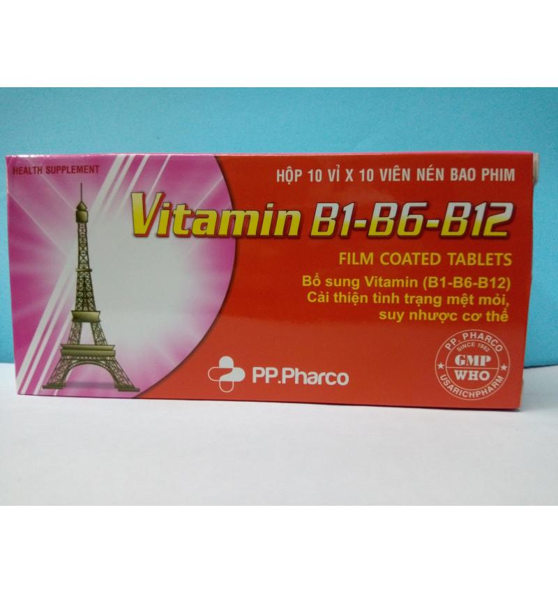 Vitamin B1-B6-B12 PP Pharco (Lốc/5h/100v)