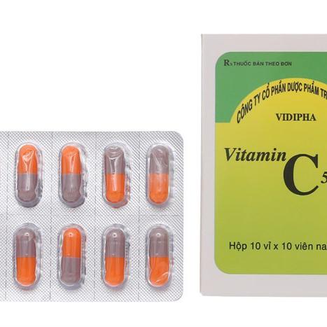 Vitamin C 500mg Vidipha (Lốc/5h/100 Viên Nang)