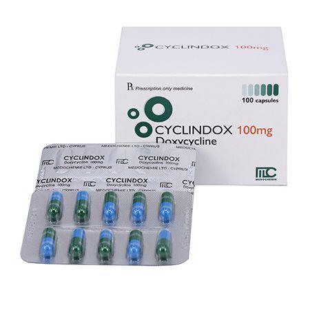 Cyclindox (Doxyclin) 100mg Medochemie (H/100v)