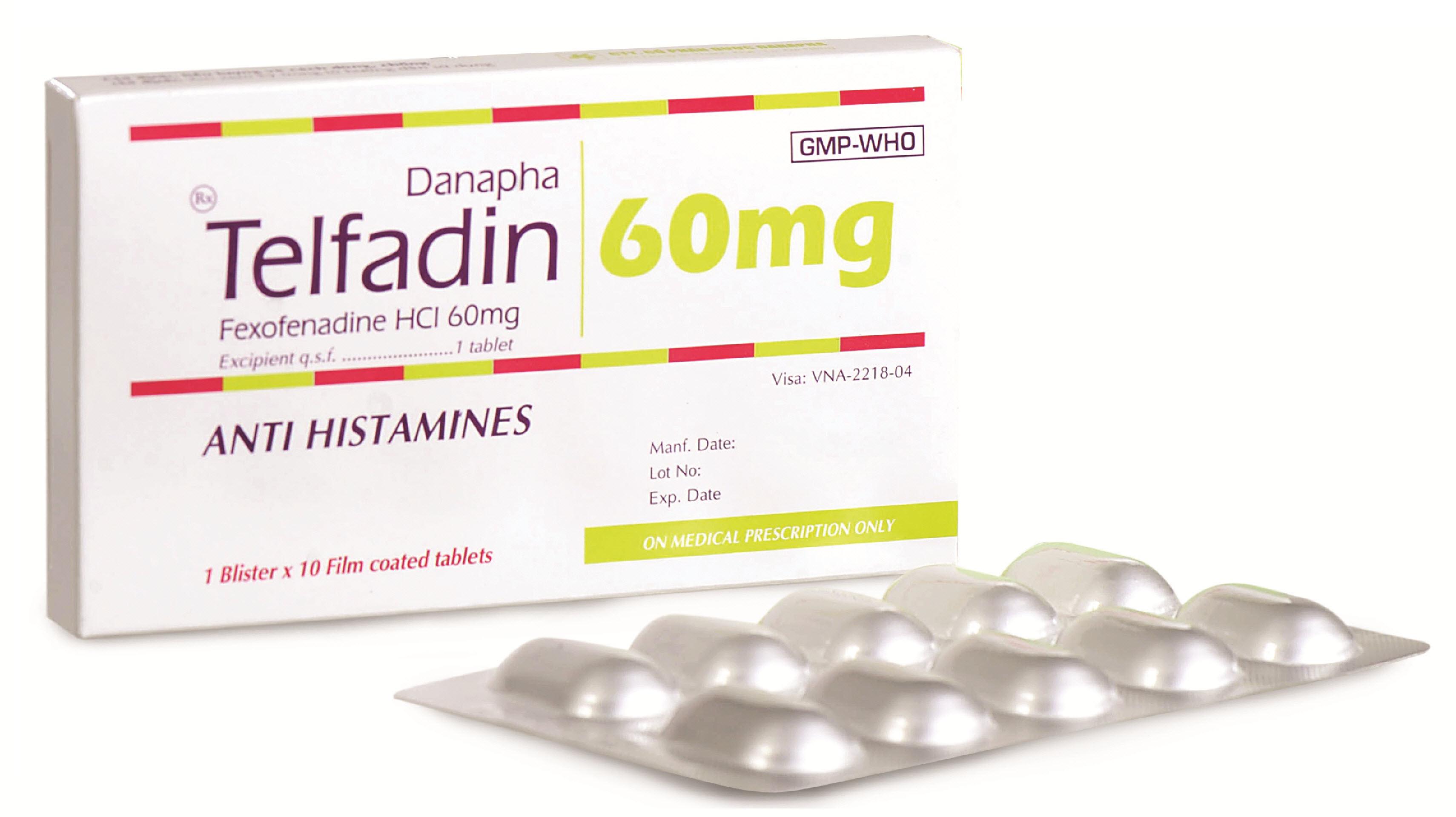 Telfadin (Fexofenadin) 60mg Danapha (H/10v)