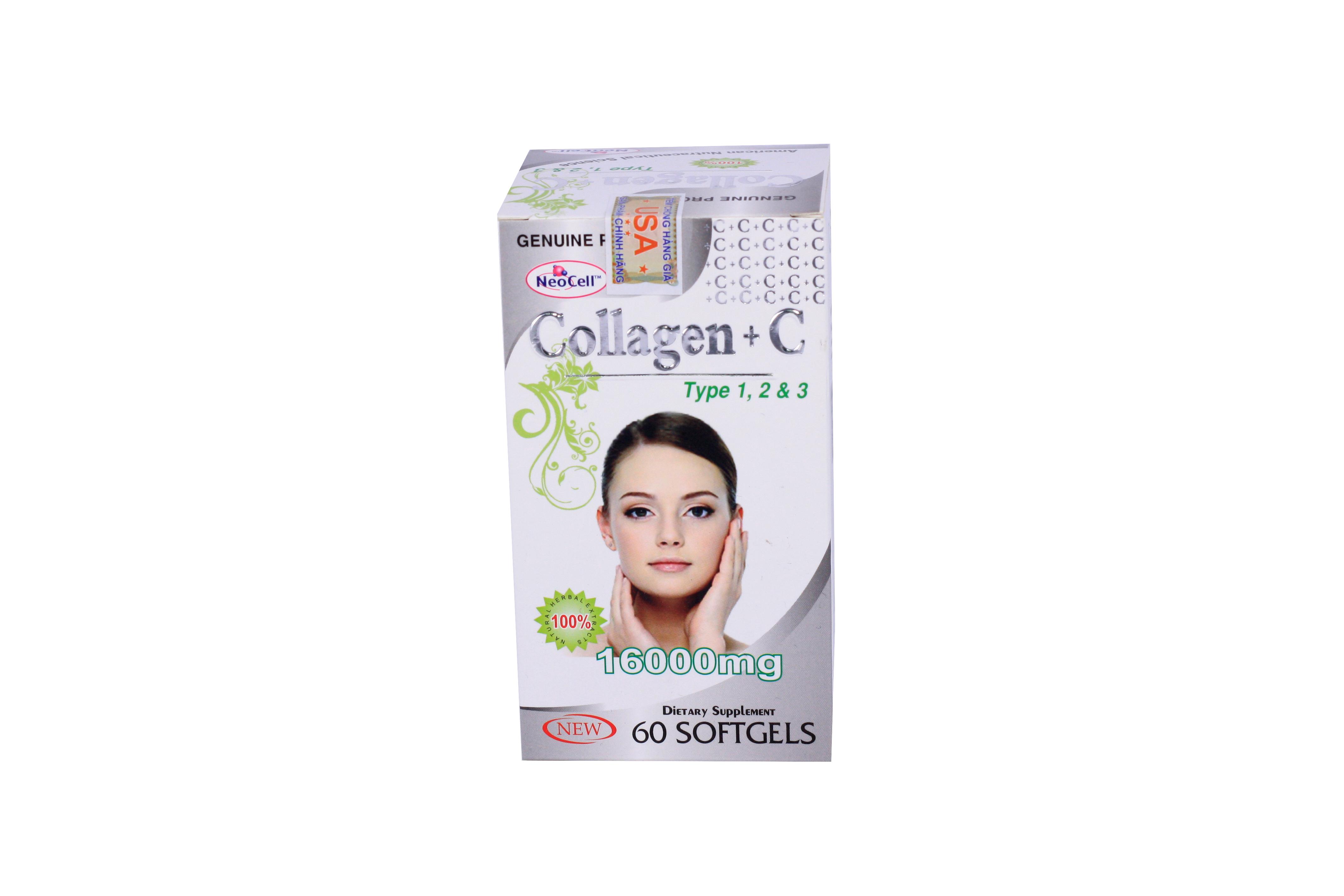 Collagen+C 1600mg Neocell USA (H/60v)
