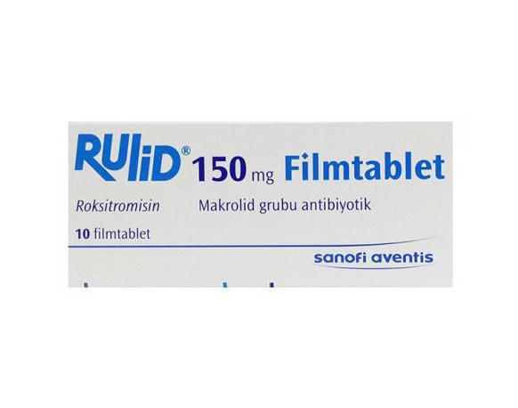 Rulid (Roxithromycin) 150mg Sanofi Aventis (H/10v)