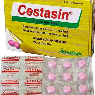 Cestasin (Dexclorpheniramin maleat, Betamethason) Vacopharm (Lốc/10h/30v)