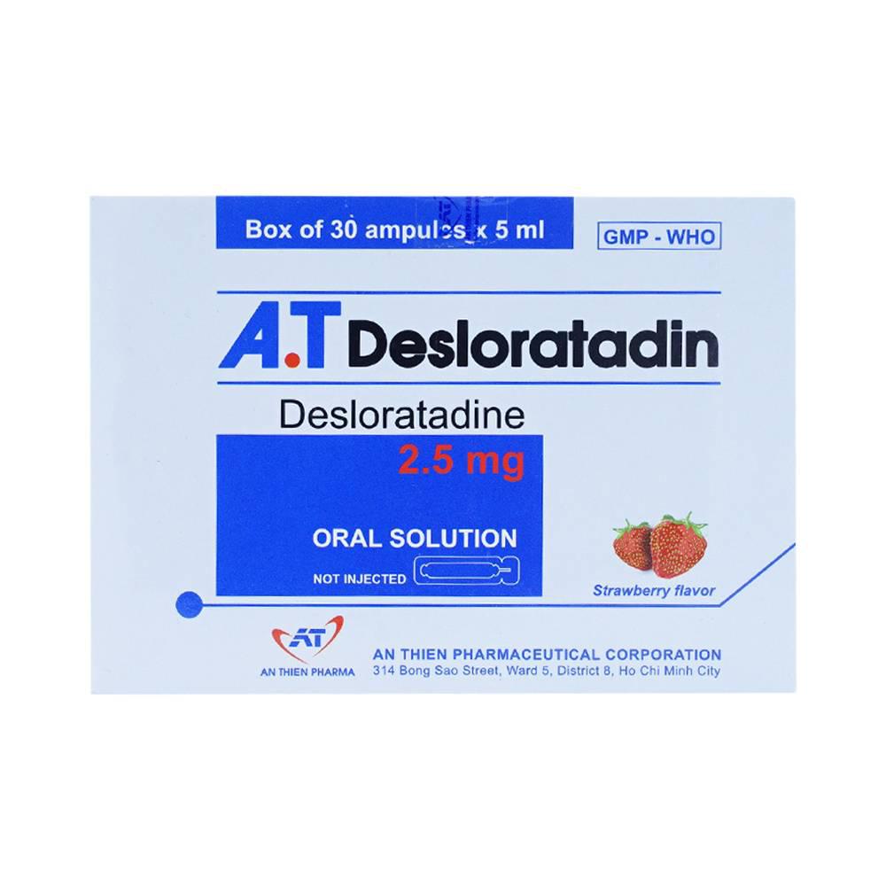 A.T Desloratadin 2.5mg An Thiên (H/30 ống/5ml)