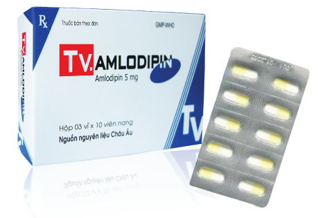 Amlodipin 5mg TV.Pharm (Lốc/10hộp/30v)