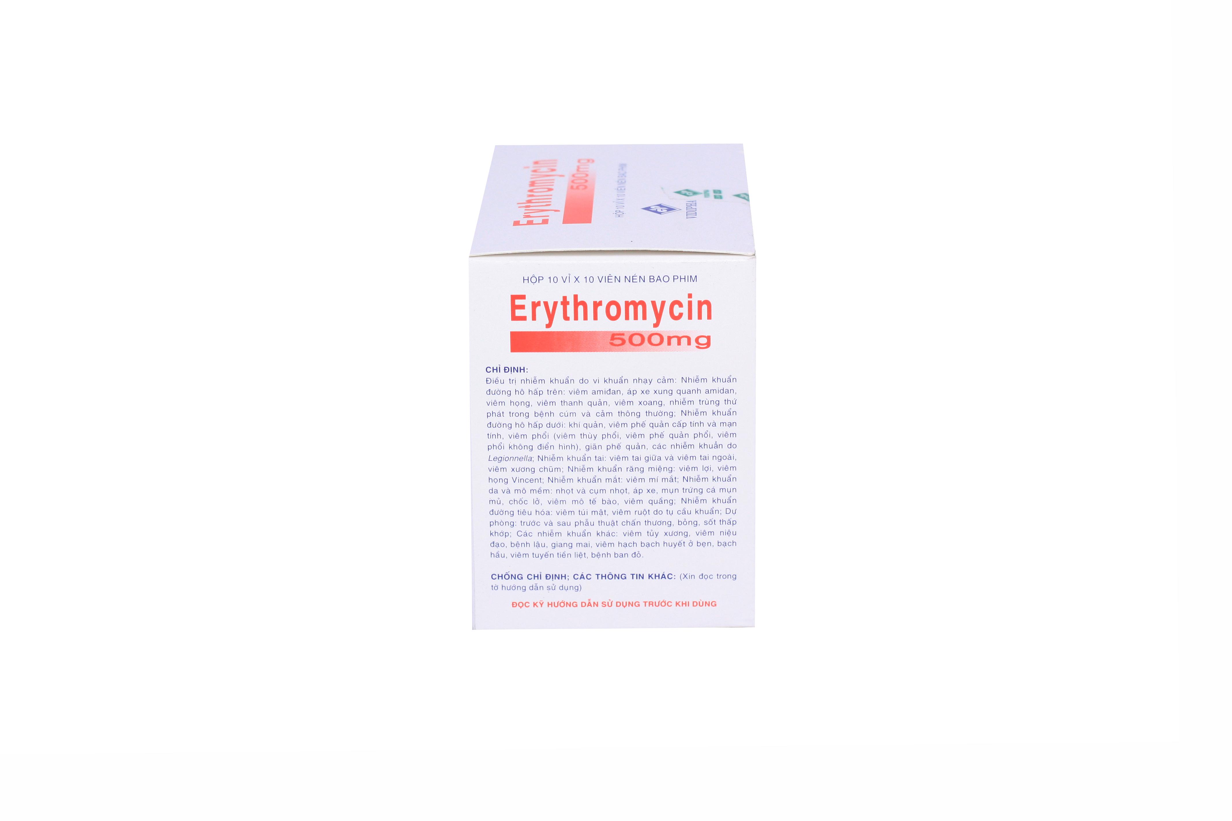 Erythromycin 500mg Vidipha (H/100v)