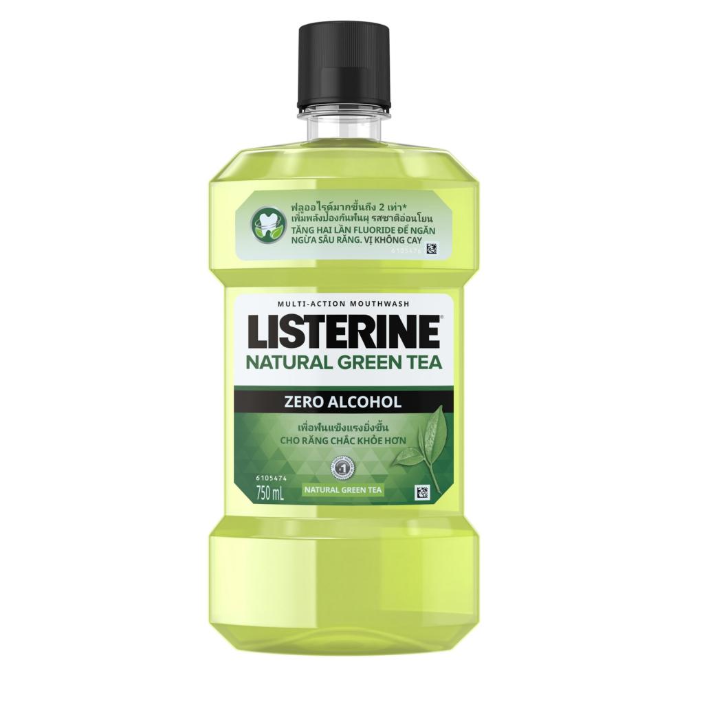 Nước Súc Miệng Listerine Natural Green Tea Zero Alcohol (c/750ml)
